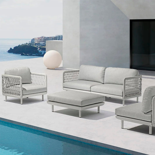 Club Light Gray - Ottoman