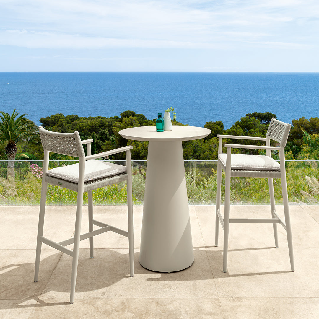 Dolcevita Alu - Bar Table White