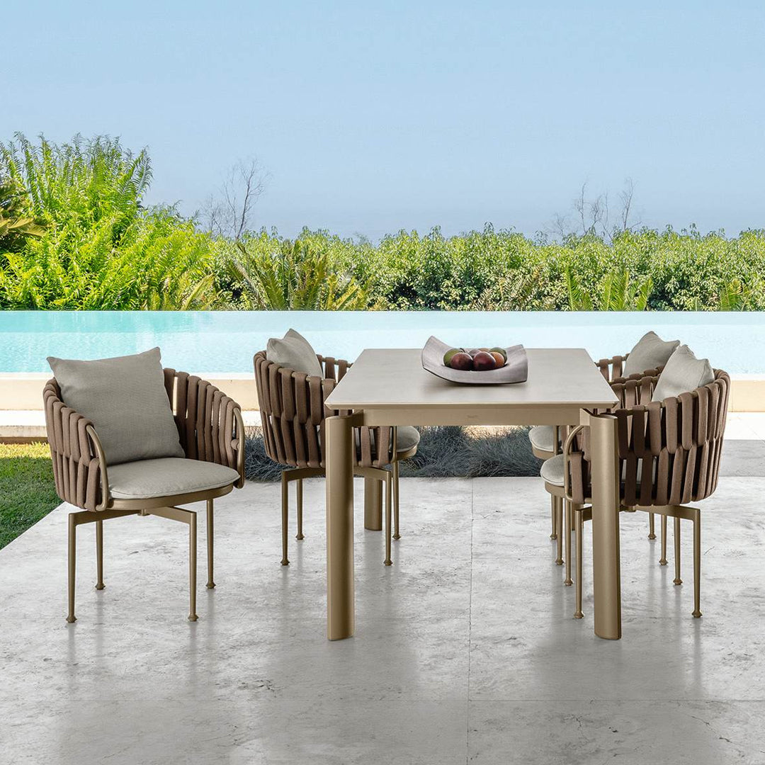 Frame - Swivel Dining Armchair Red