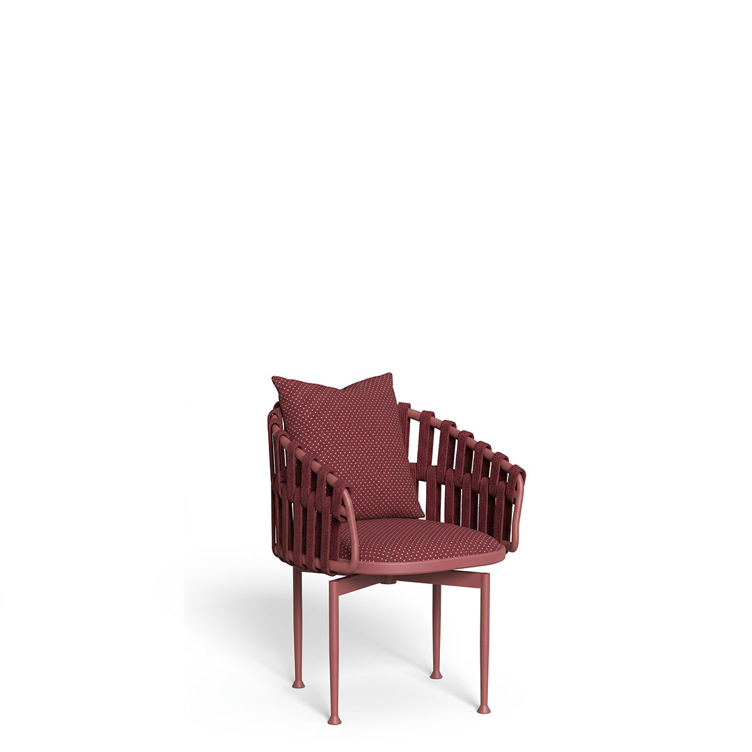 Frame - Swivel Dining Armchair Red