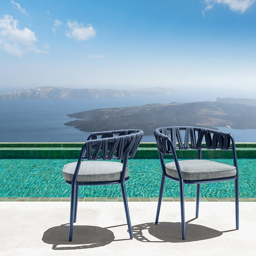 Swipe - Dining Armchair Blue