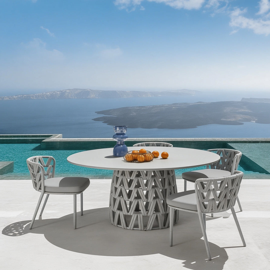 Swipe - Dining Table D150 White