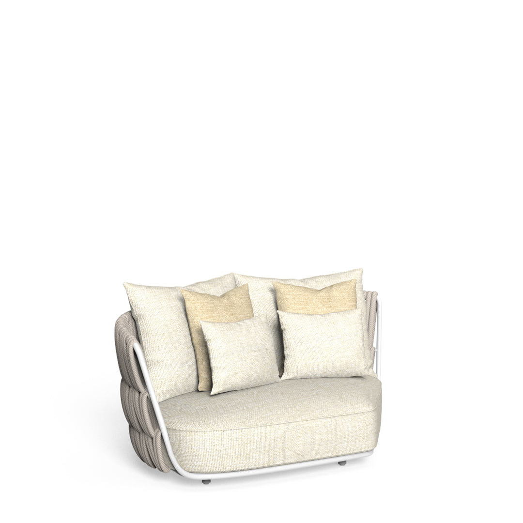 Swipe - Sofa Oblique End Dx White