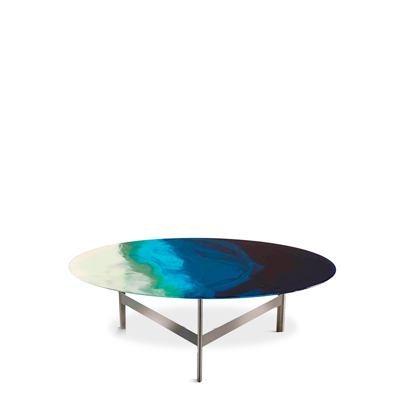 Art Glass - Coffee Table 90'