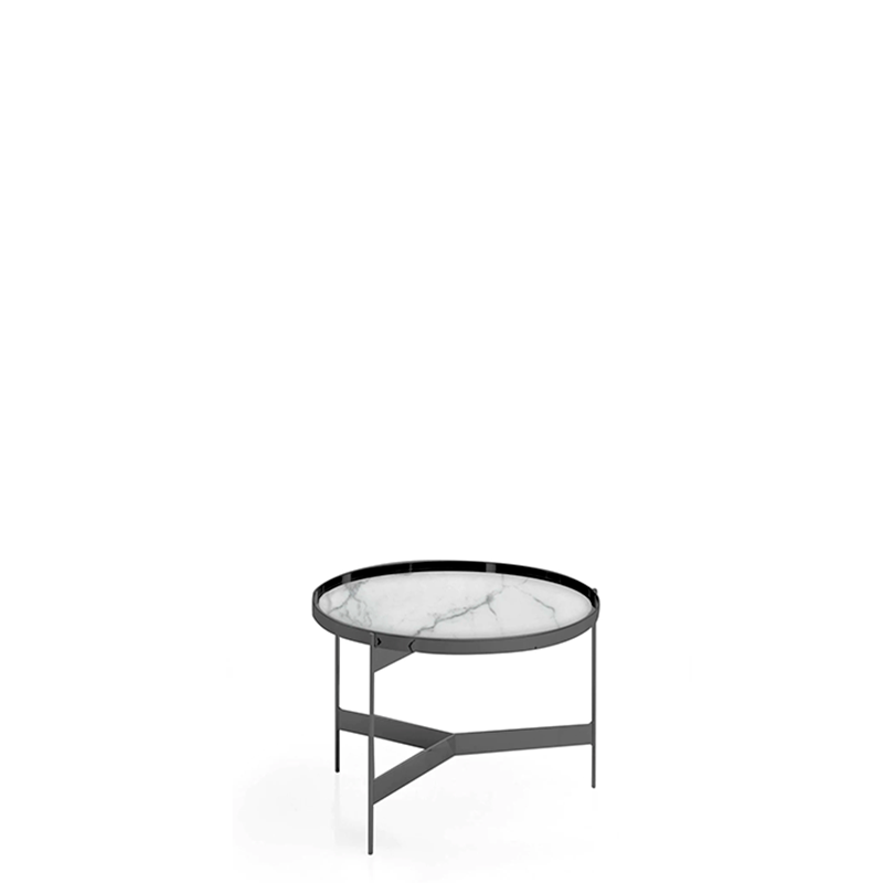Abaco Tall Round Coffee Table 24" Addison House