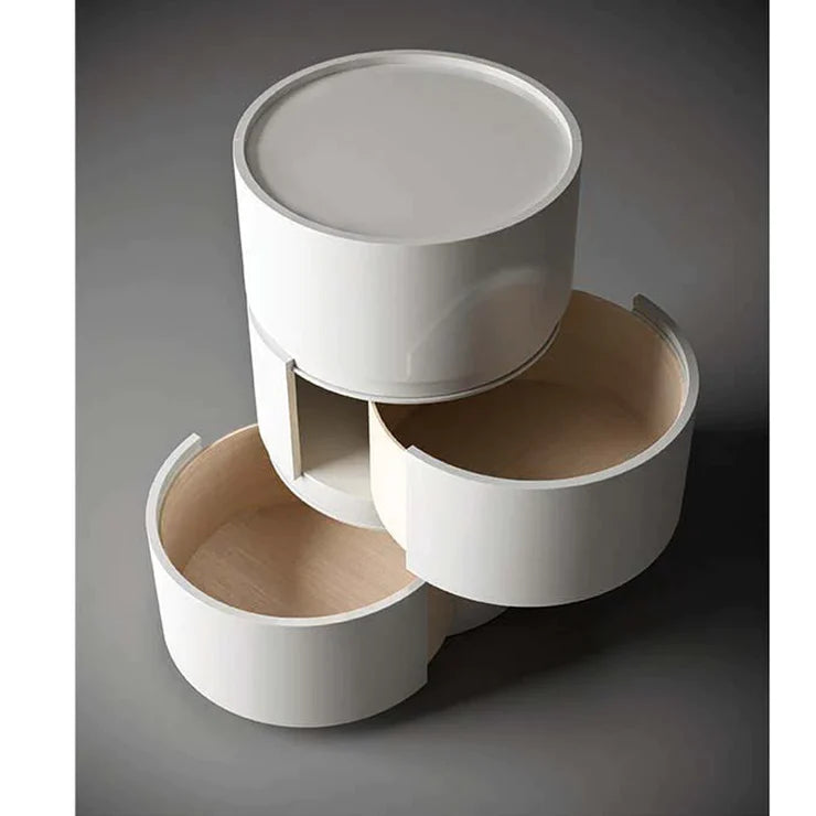 Dedalo Round - Nightstand Stackable 17"