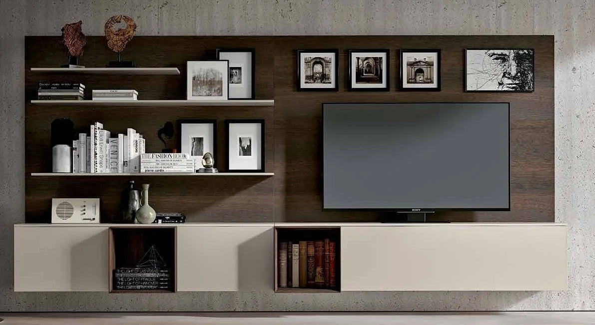 Spazio Wall Unit S313QS - Entertainment Center