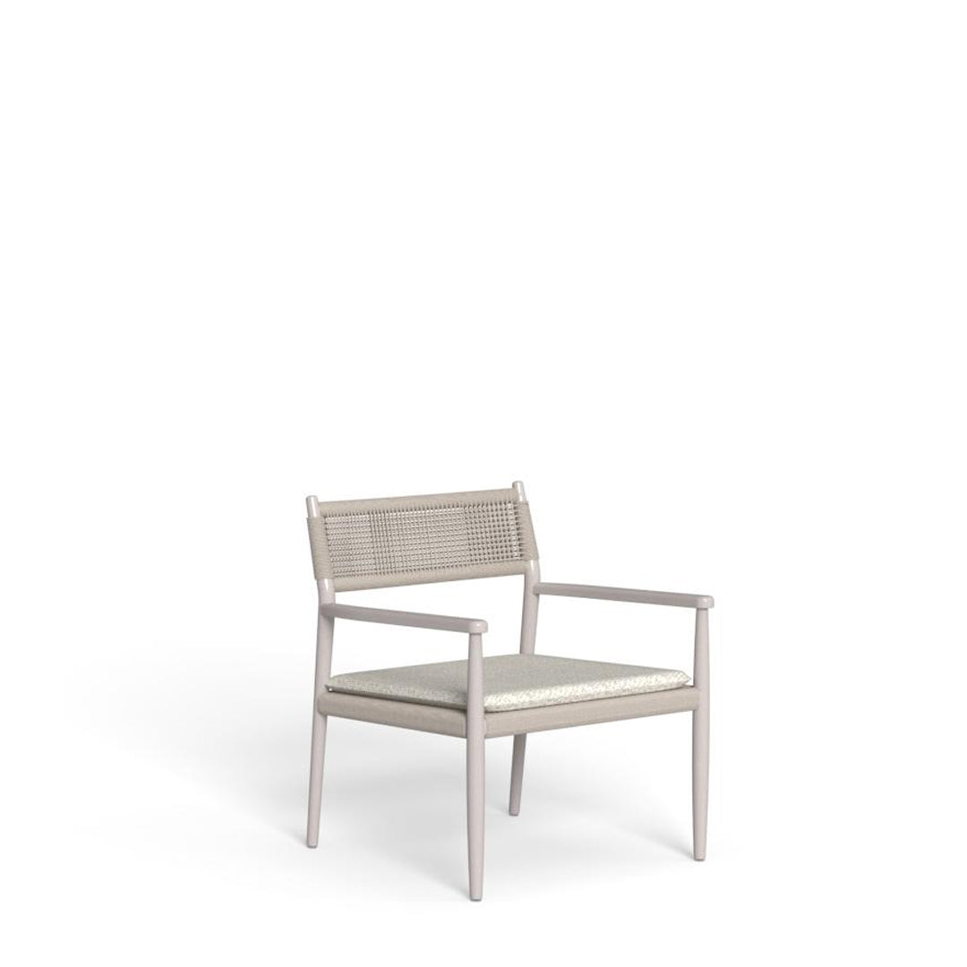 Dolcevita Alu - Lounge Armchair White