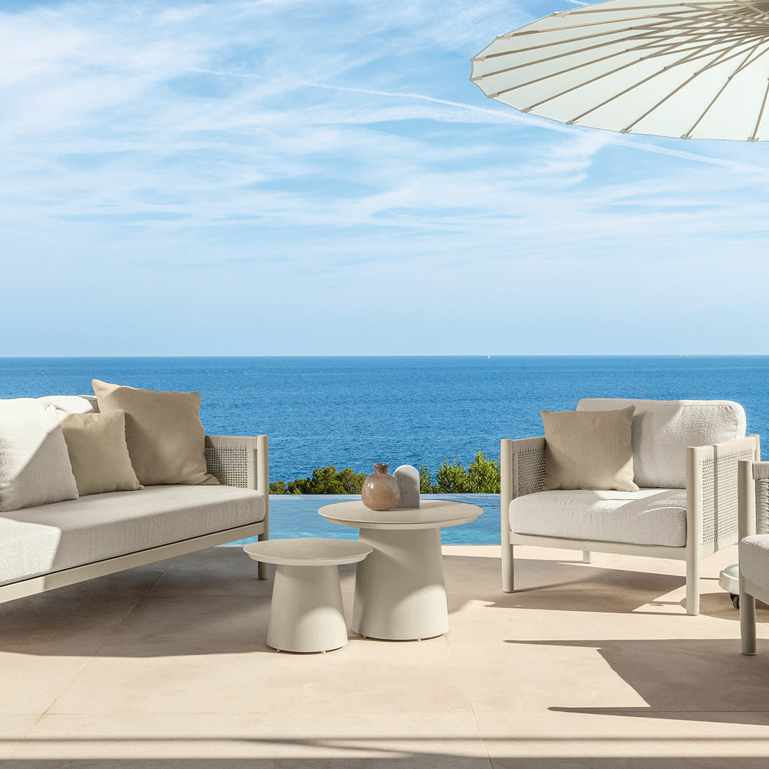 Dolcevita Alu - Side Table 23" White