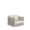 Dolcevita Alu - Swivel Living Armchair White