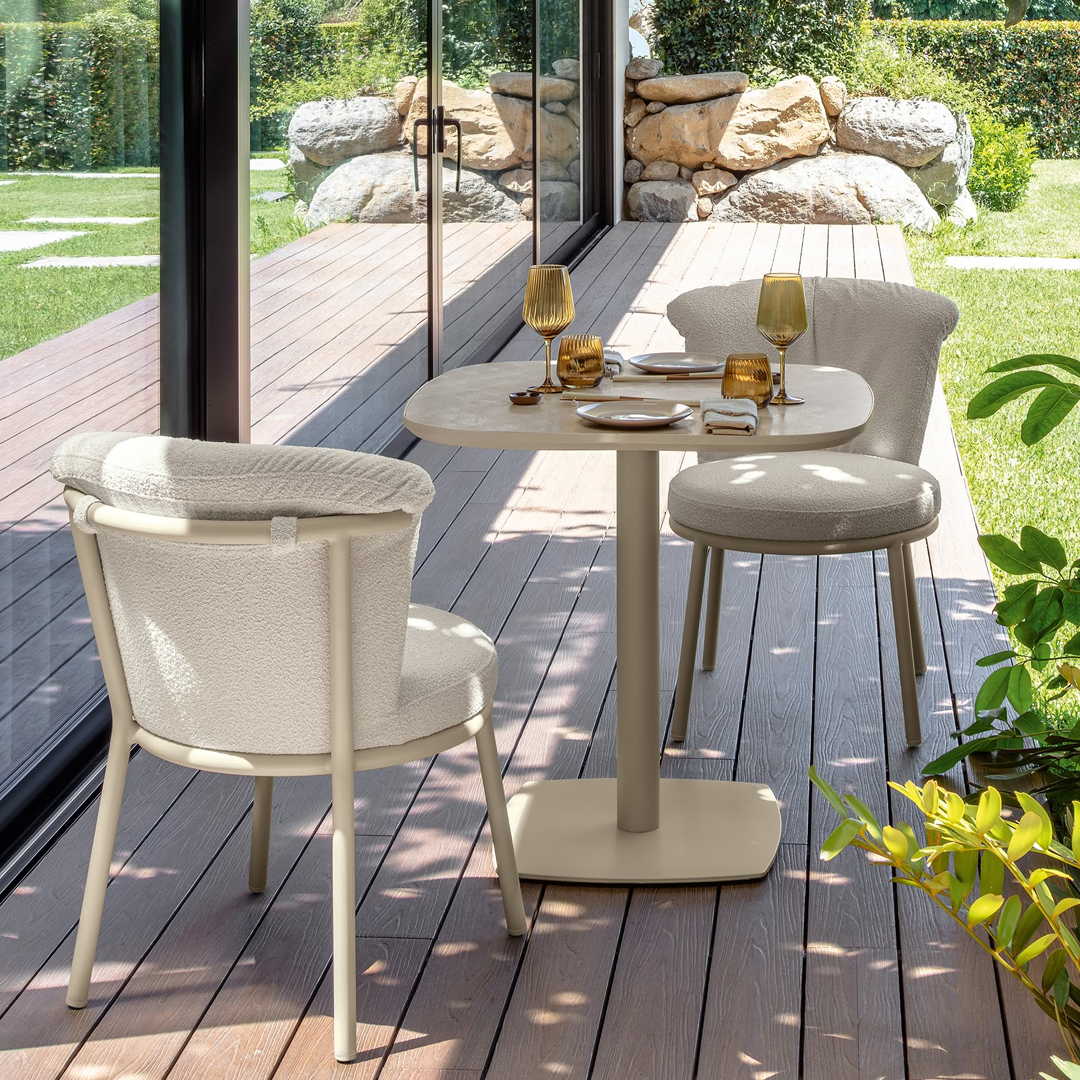 James  - Dining Table White 80x80