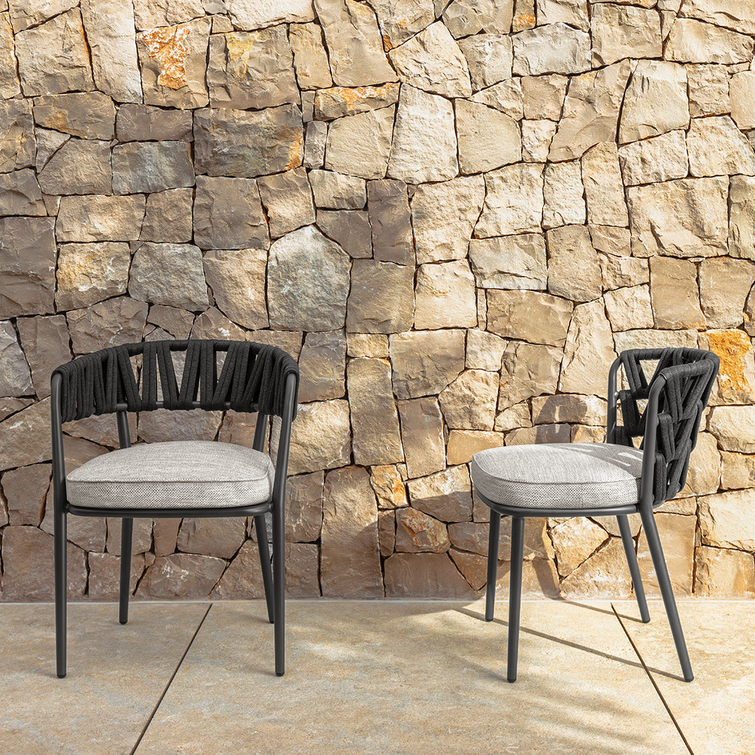 Swipe  - Armless Dining Armchair Graphite