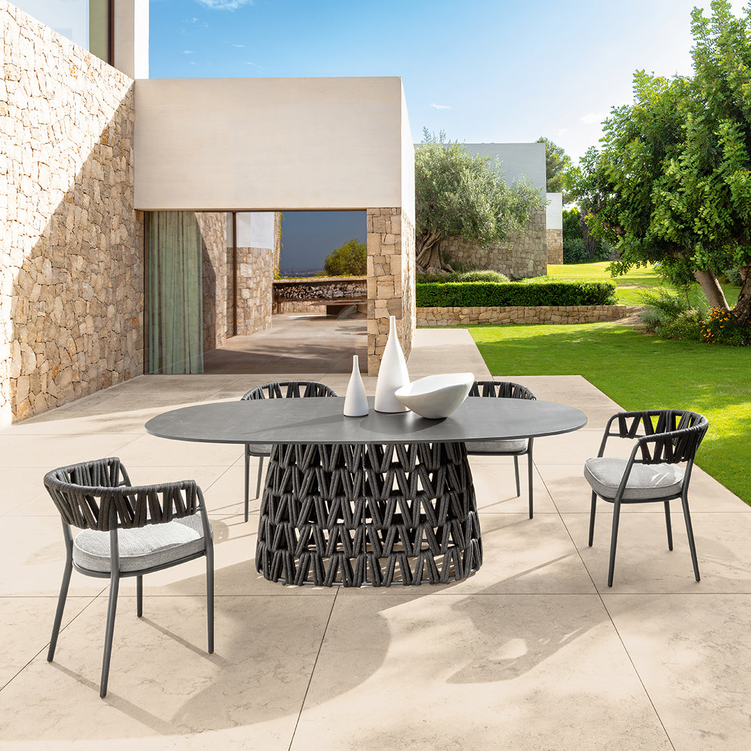 Swipe - Dining Table 220 Graphite