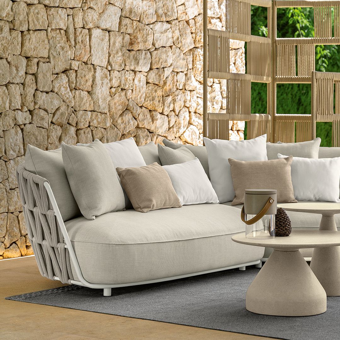 Swipe - Sofa Oblique End Dx White