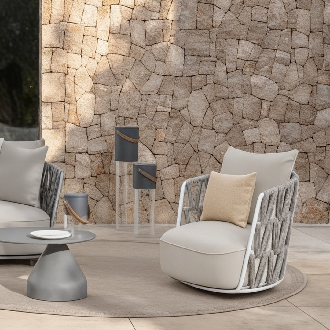 Swipe - Swivel Armchair White